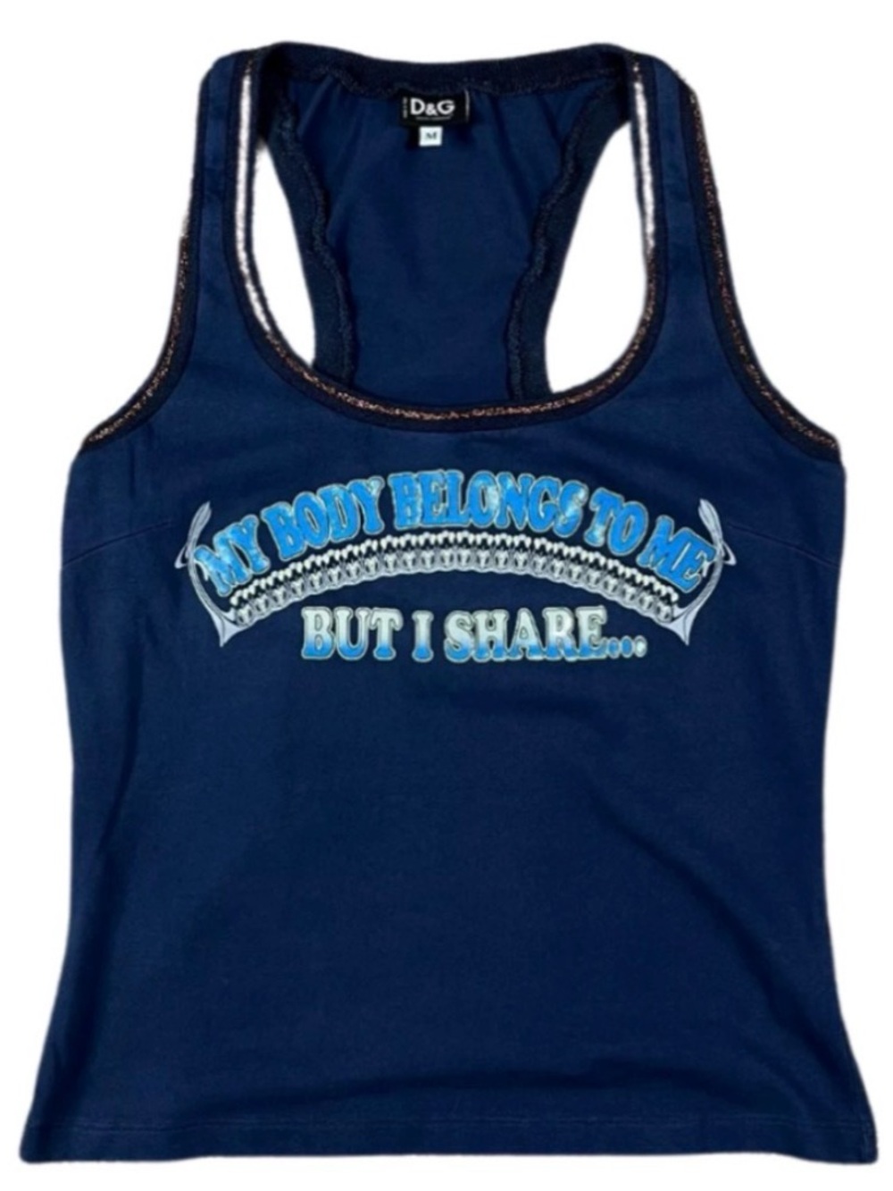 D&G "My Body Belongs To Me" Tank